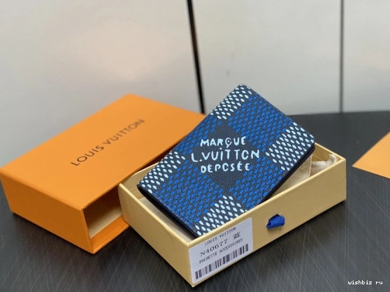 WIS cm VUITTON Organizer-7.5*11.1*1 LOUIS Pocket 1026